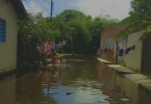 Com maré alta Rio Mearim transborda e alaga ruas em Arari