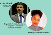 Modelo matinhense faz live sobre representatividade com o deputado federal Bira do Pindaré