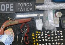 Homem é preso com duas armas e drogas no município de Viana