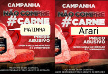 Campanha não compre carne mobiliza redes sociais na Baixada Maranhense