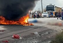 Colisão entre carro de passeio e carreta deixa quatro pessoas mortas entre Arari e Vitória do Mearim